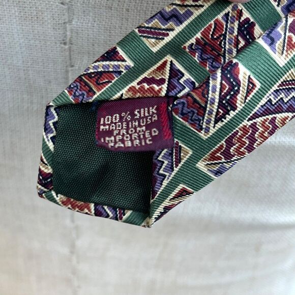 Vintage Chaps Ralph Lauren Tie Silk - Picture 4 of 5